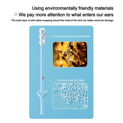24PCS/Box Ear Cleaner Disposable Ear Swabs Sticky Earwax Remover Stick  Adults