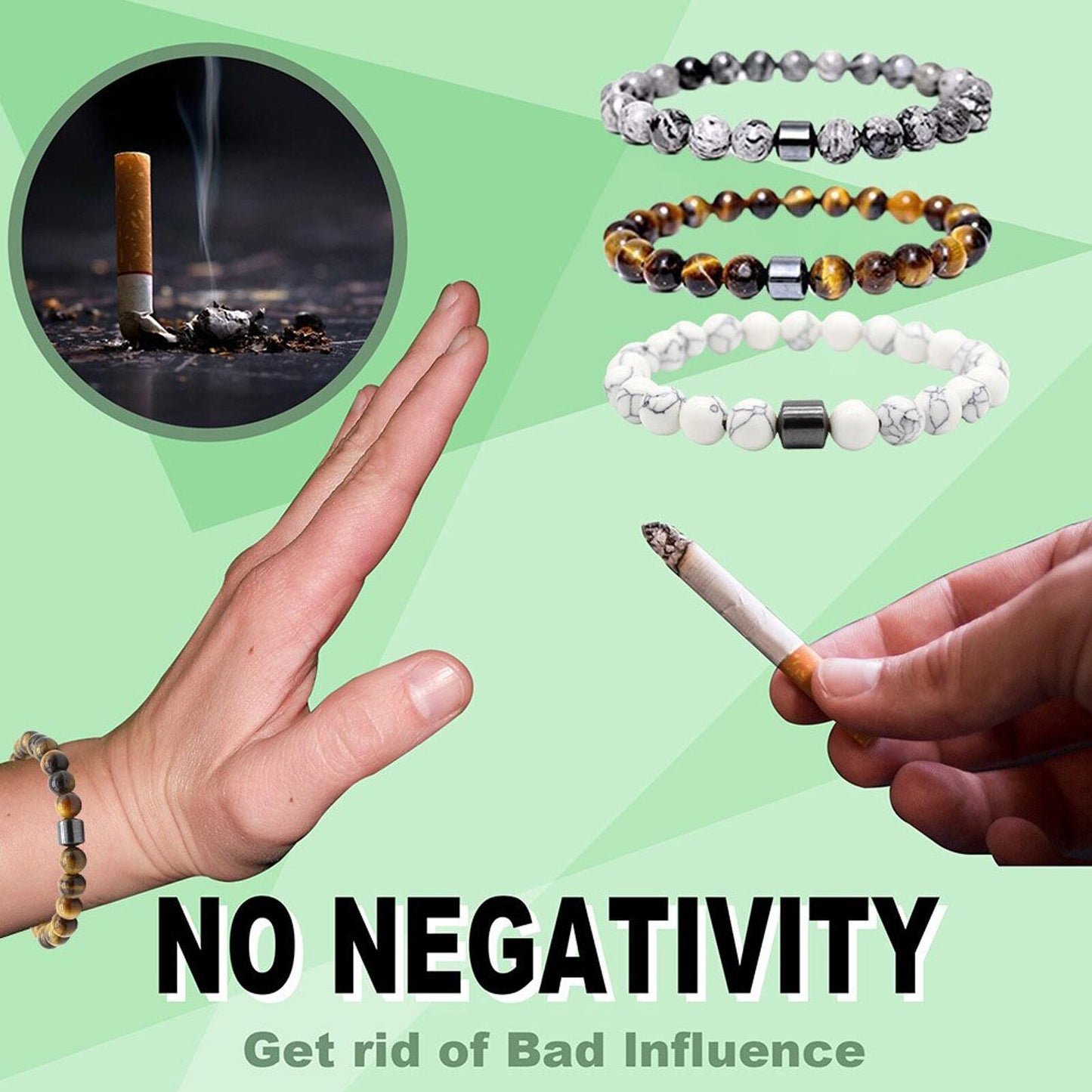 Smoking Cessation Bracelet Anti Anxiety Bracelet for Women Men Therapy Bracelet