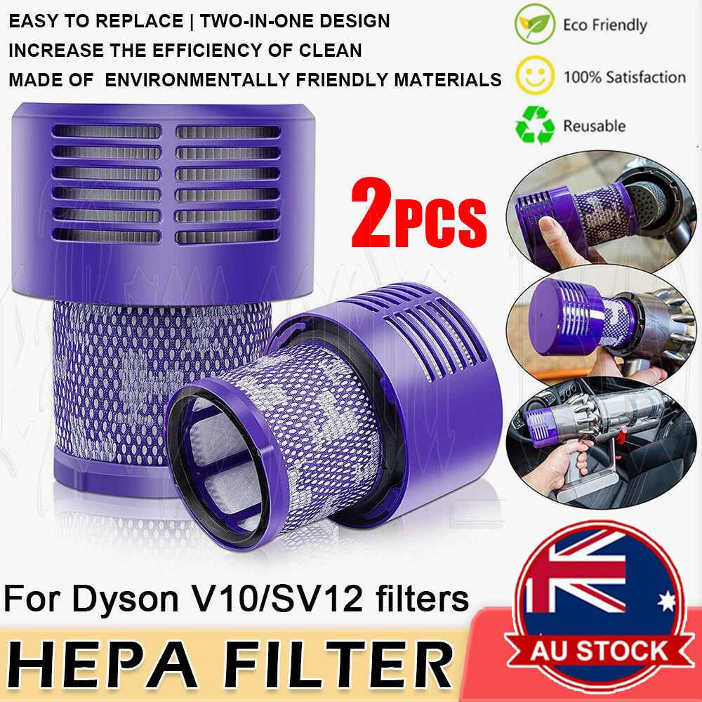 2 Pack For DYSON V10 Filter Genuine Cyclone Animal Absolute Total Clean Washable