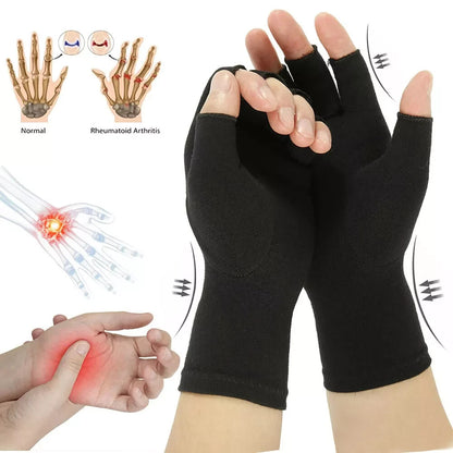 Arthritis Gloves Compression Joint Finger Hand Wrist Support Brace Pain Relief
