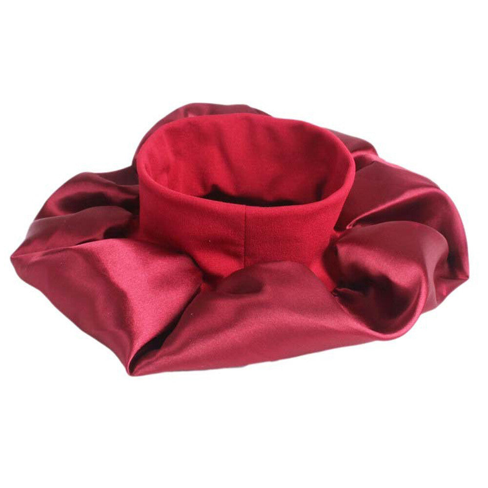 Sleeping Bonnet Hair Wrap Silk Satin Cap Women Elastic Night Soft Hat Headwear