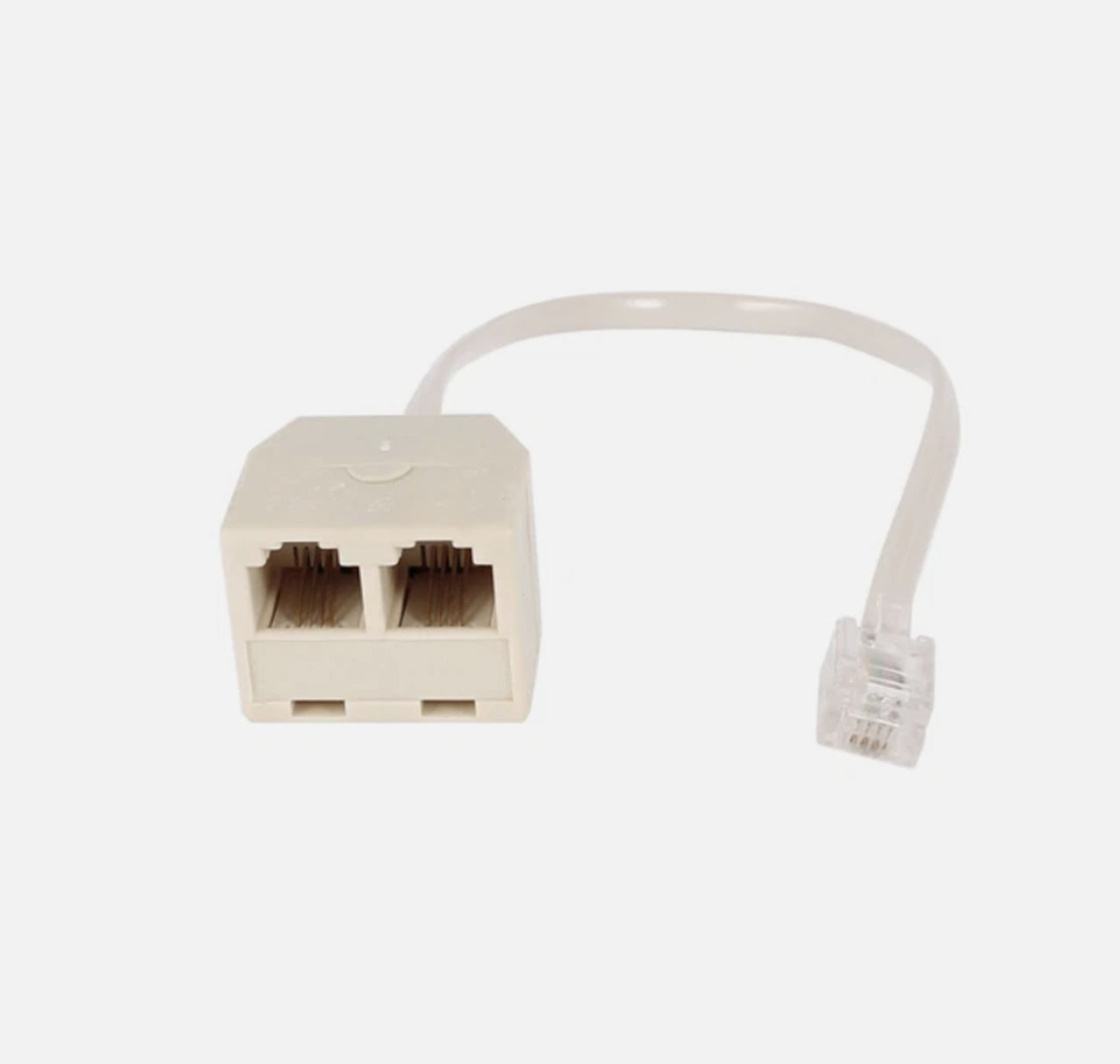Telephone RJ11 Male Line to Double RJ11 Female Jack Filter Splitter Adapter Fix