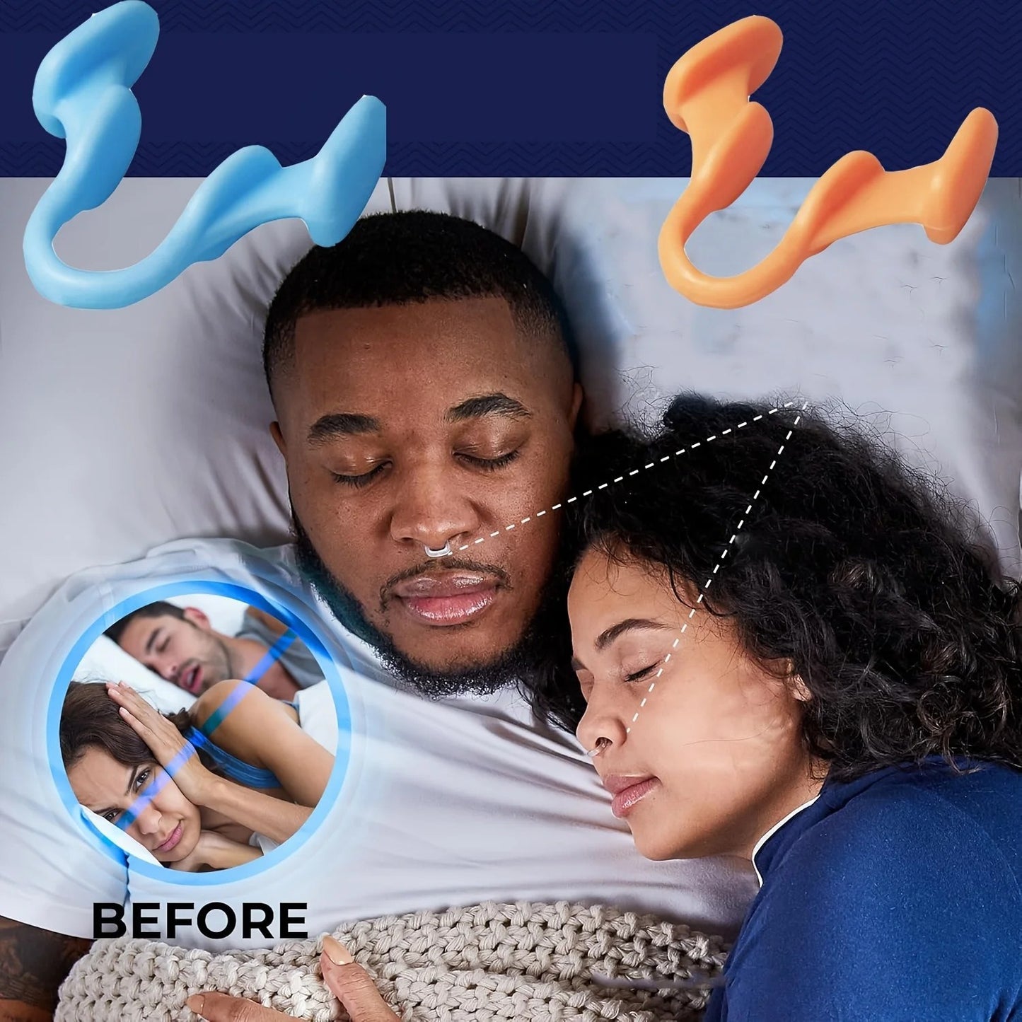 2-10PCS Silicone Anti Snoring Nose Clip Sleep Aid Stop Snoring Device